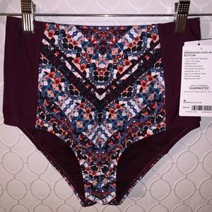 NWT ATHLETA Marrakesh High Waisted Bikini Bottoms